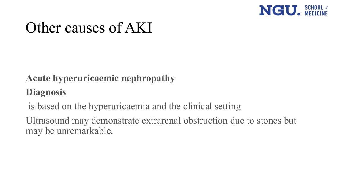 slide40.png (Acute hyperuricaemic nephropathy — diagnosis)