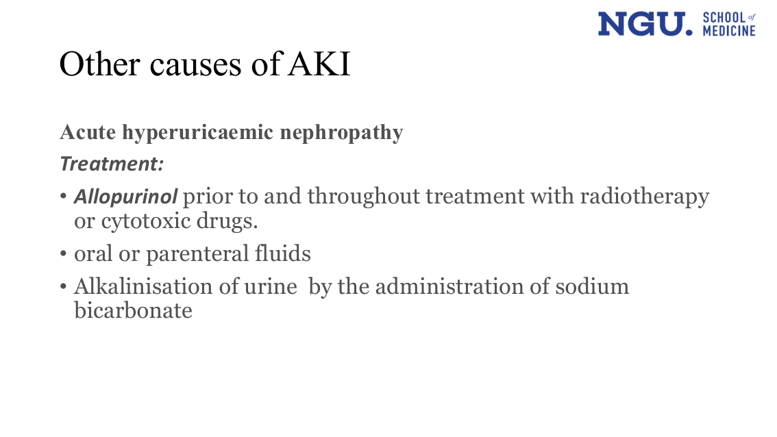 slide41.png (Acute hyperuricaemic nephropathy — treatment)