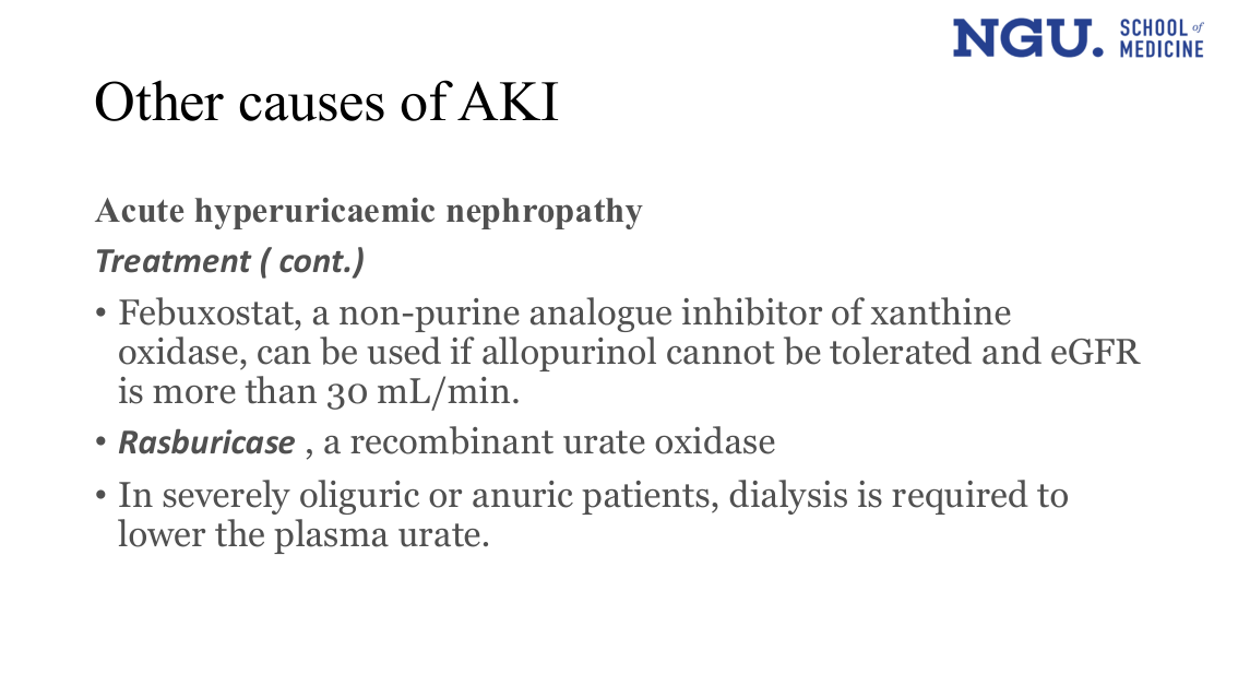 slide42.png (Acute hyperuricaemic nephropathy, treatment cont.)